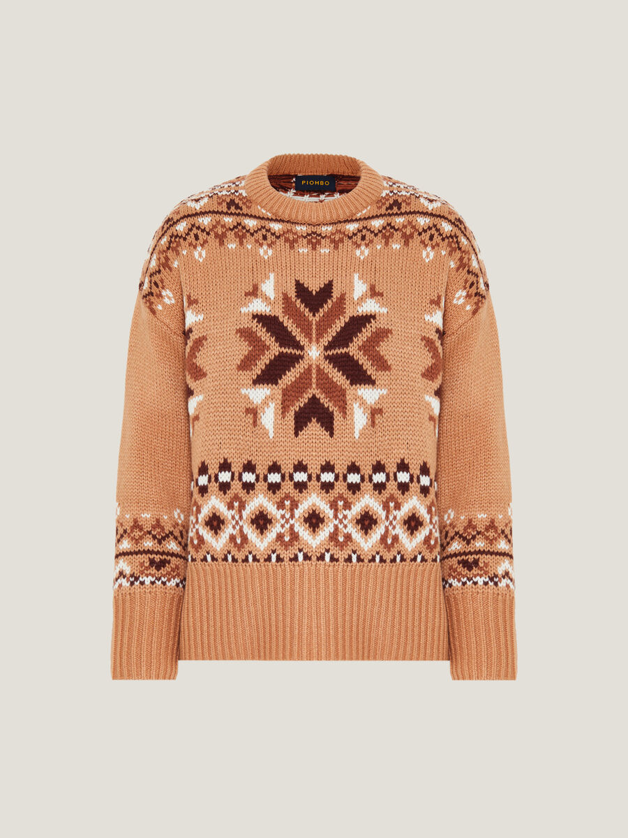 Pullover con disegno norvegese jacquard_3