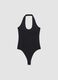 Black stretch bodysuit with rhinestones, regular fit_6