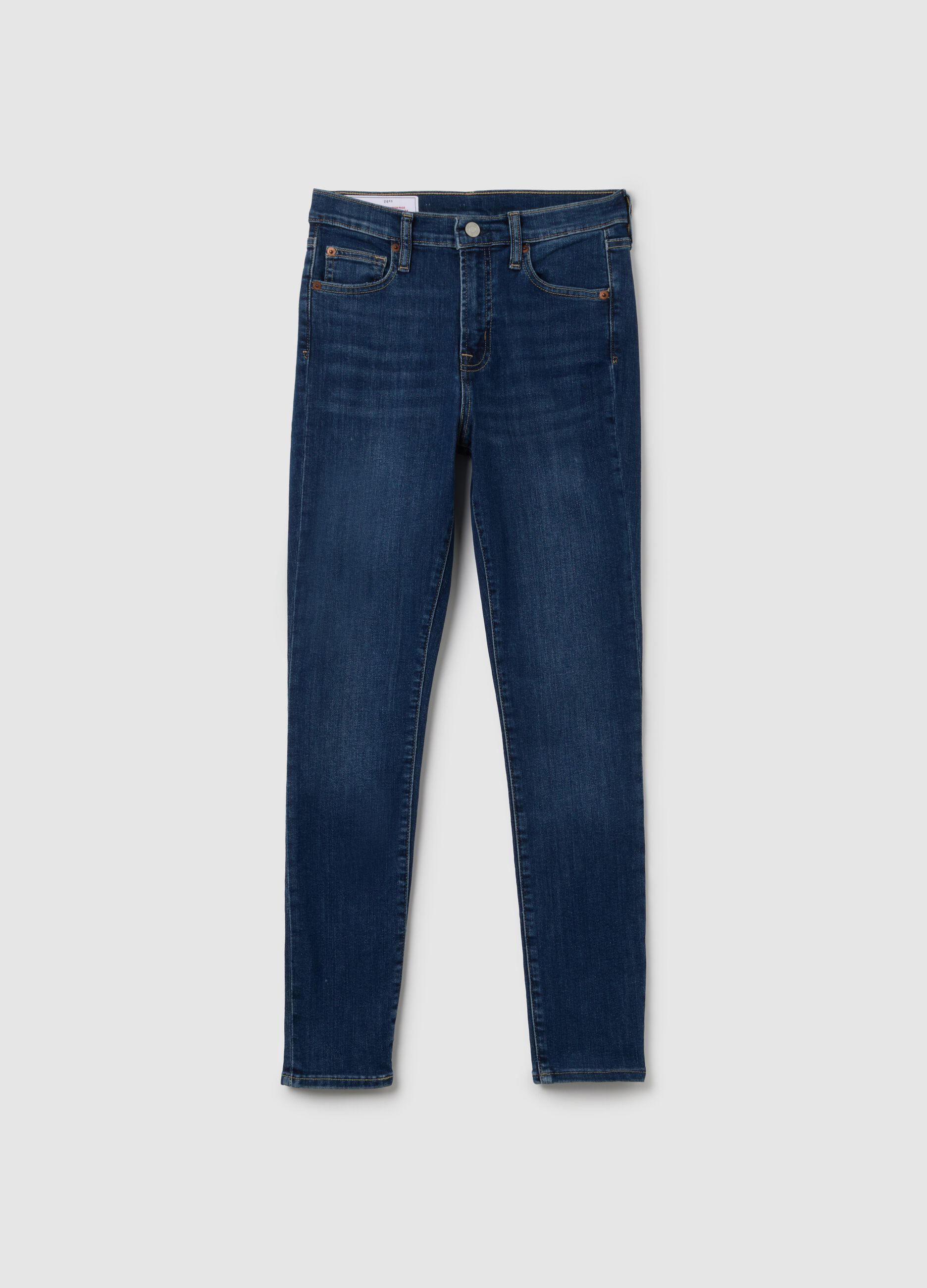 Jeans skinny fit stretch a vita alta