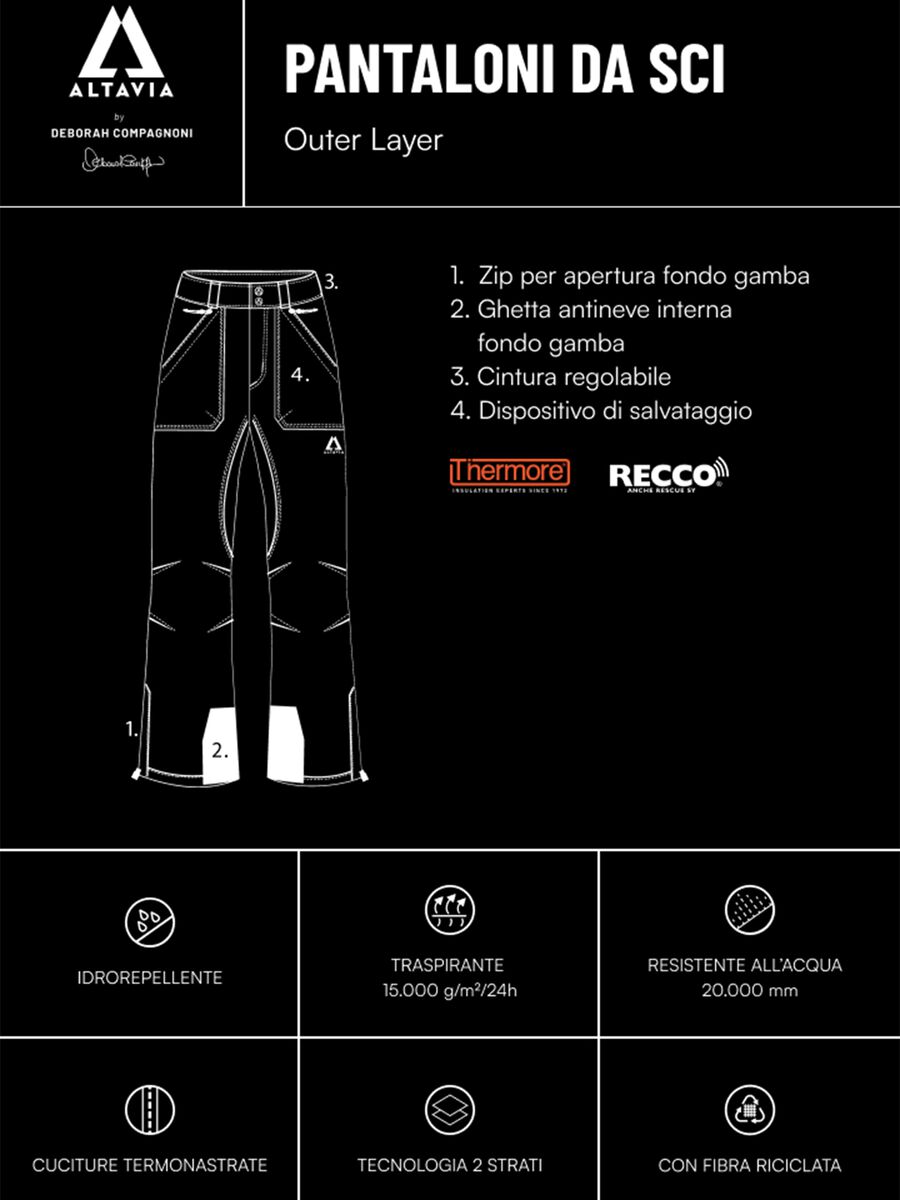 ALTAVIA WITH DEBORAH COMPAGNONI Ski Trousers_2