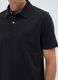 Men&rsquo;s black polo shirt in 100% cotton with regular fit_2