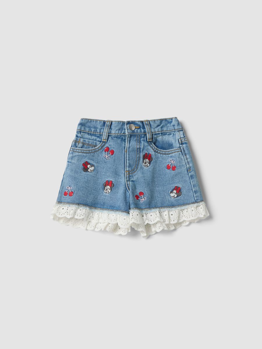 Pure cotton shorts with embroidery_0