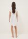 Camicia da notte bianca in puro cotone organico regular fit con fiore_3
