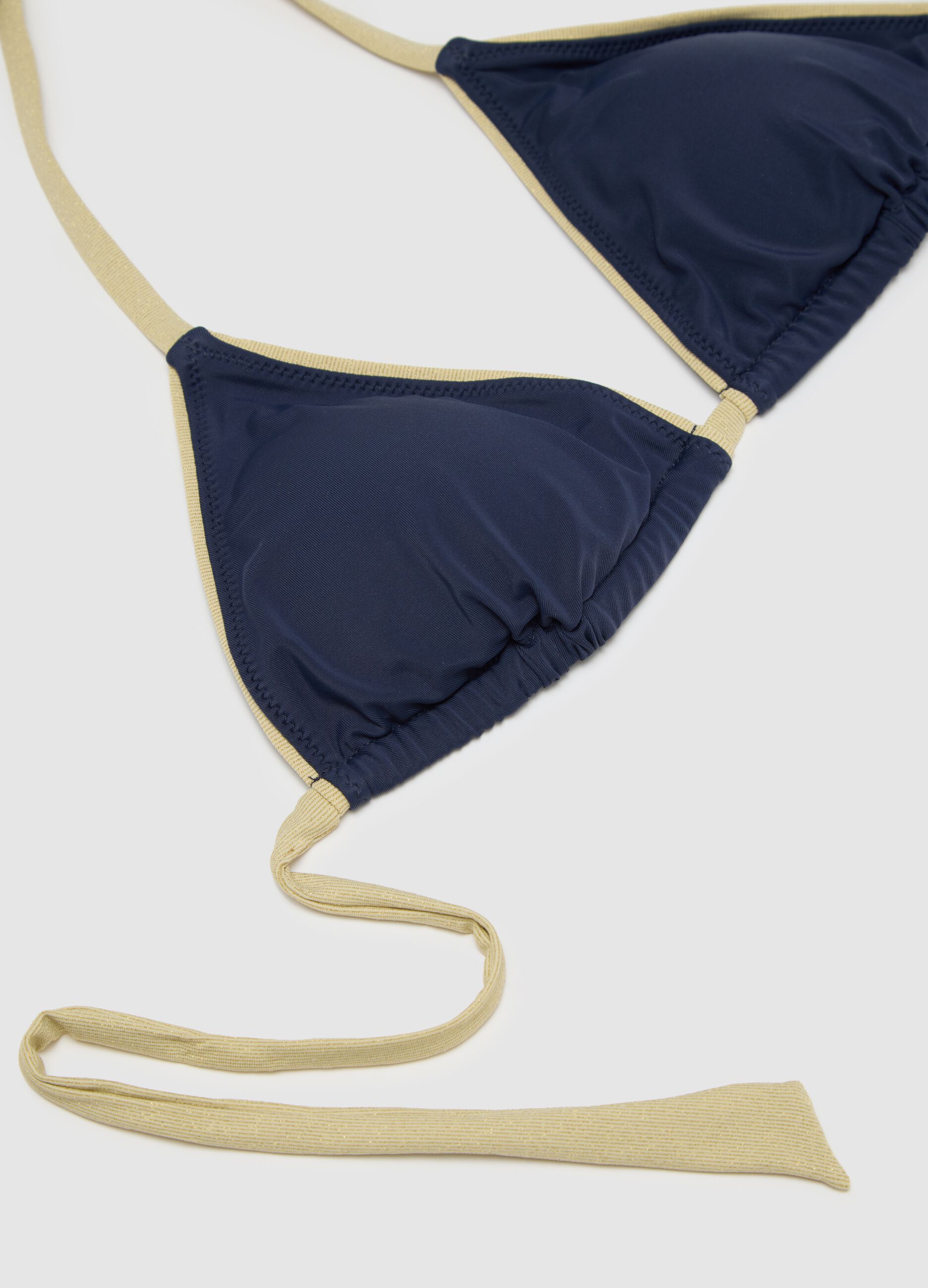 Women's Multicolour Stretch Blend Bikini Top