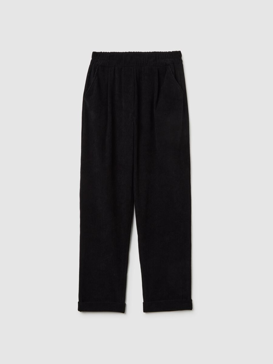 Pantaloni neri regular fit_4