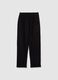 Black regular fit trousers_4