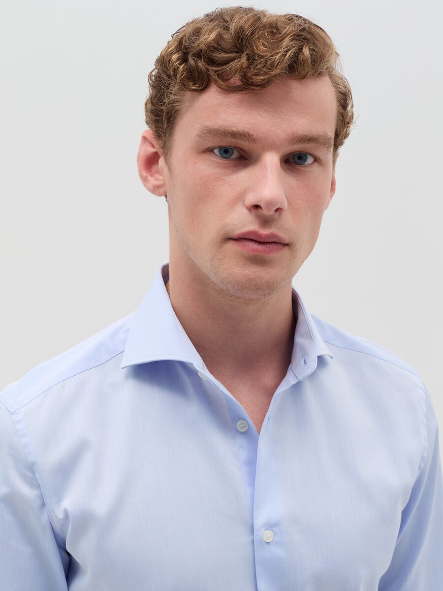 Camicia slim fit in cotone_1