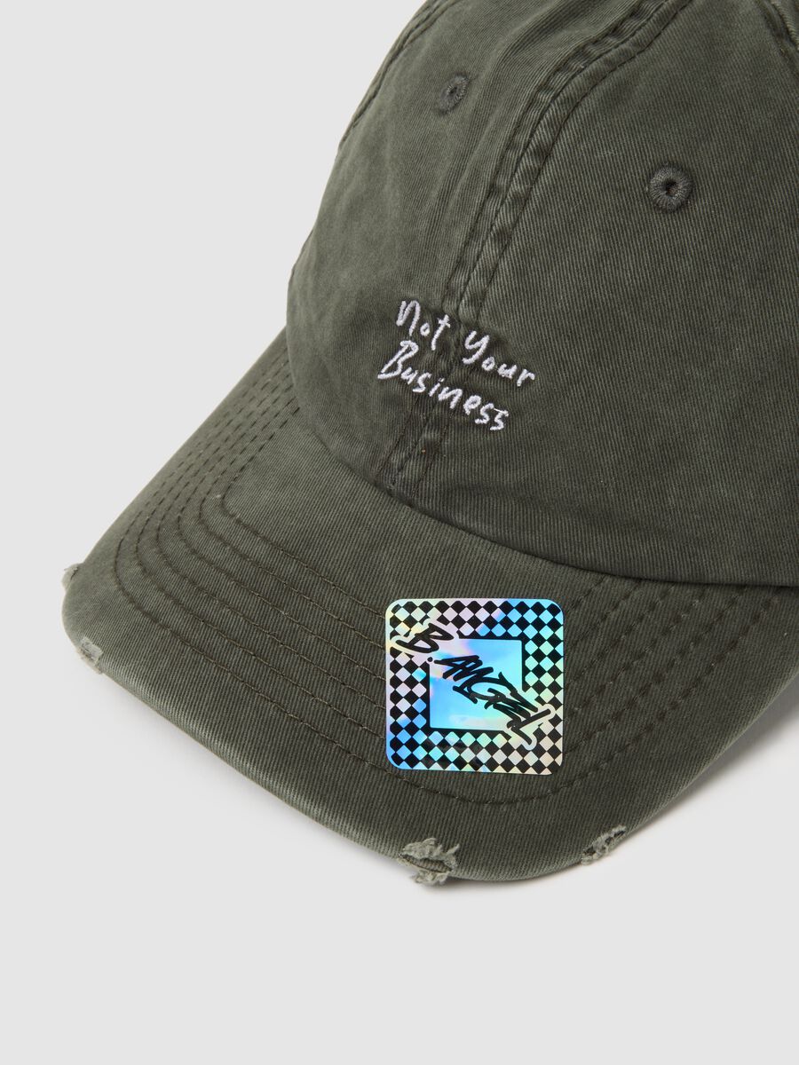 Cappello in puro cotone verde_1