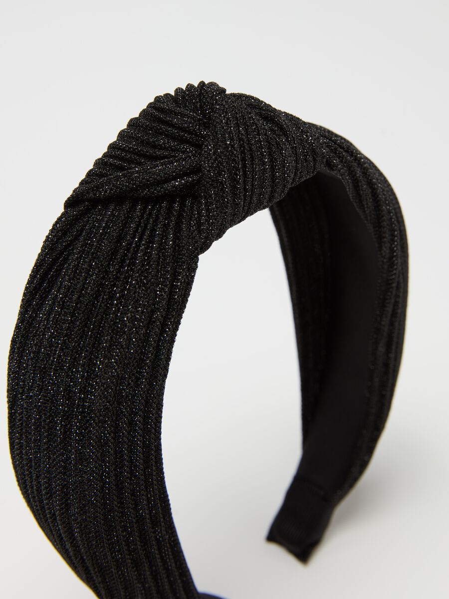 Alice band in lurex with knot_1