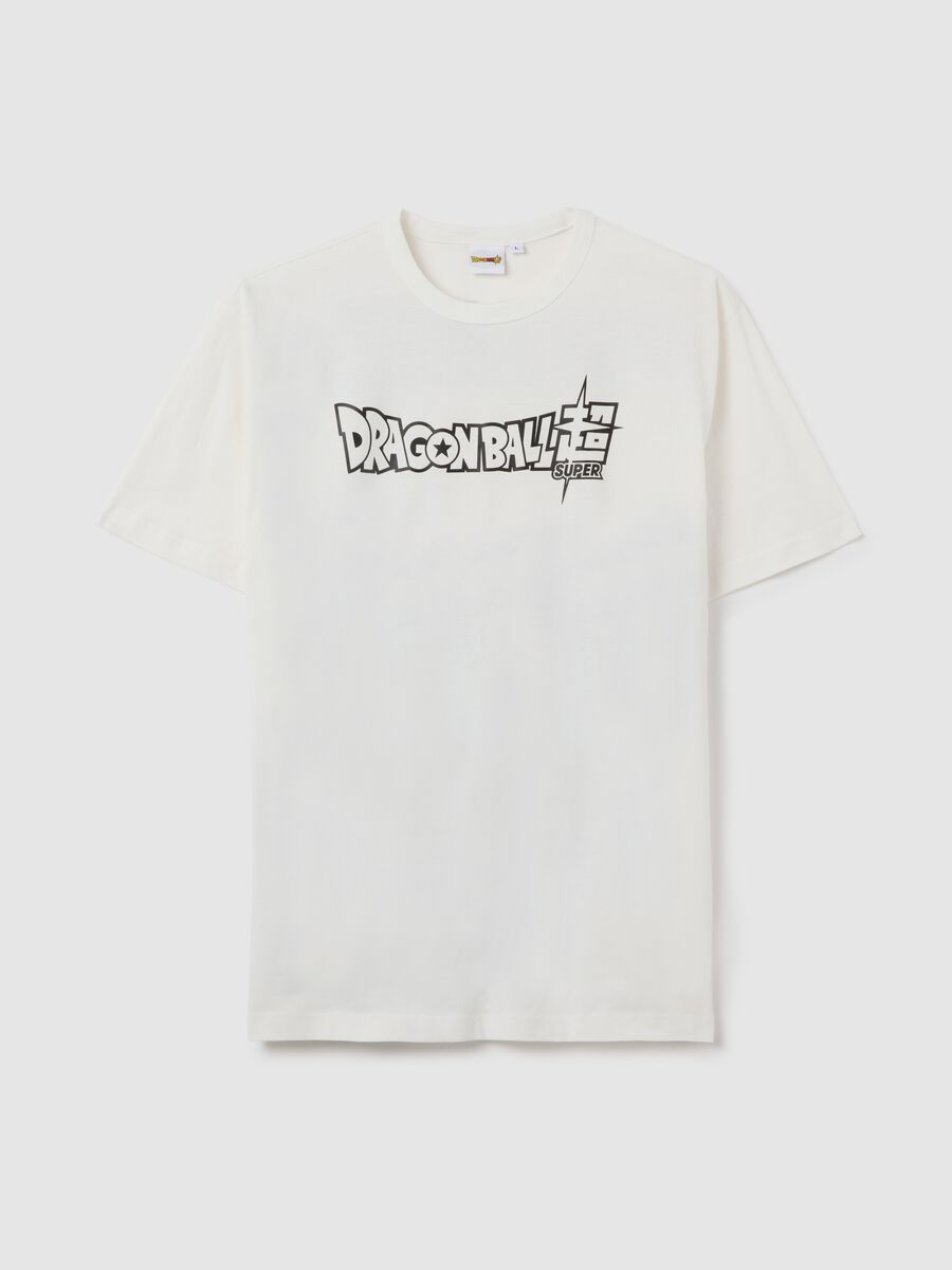 White T-shirt with Dragon Ball Super logo_4