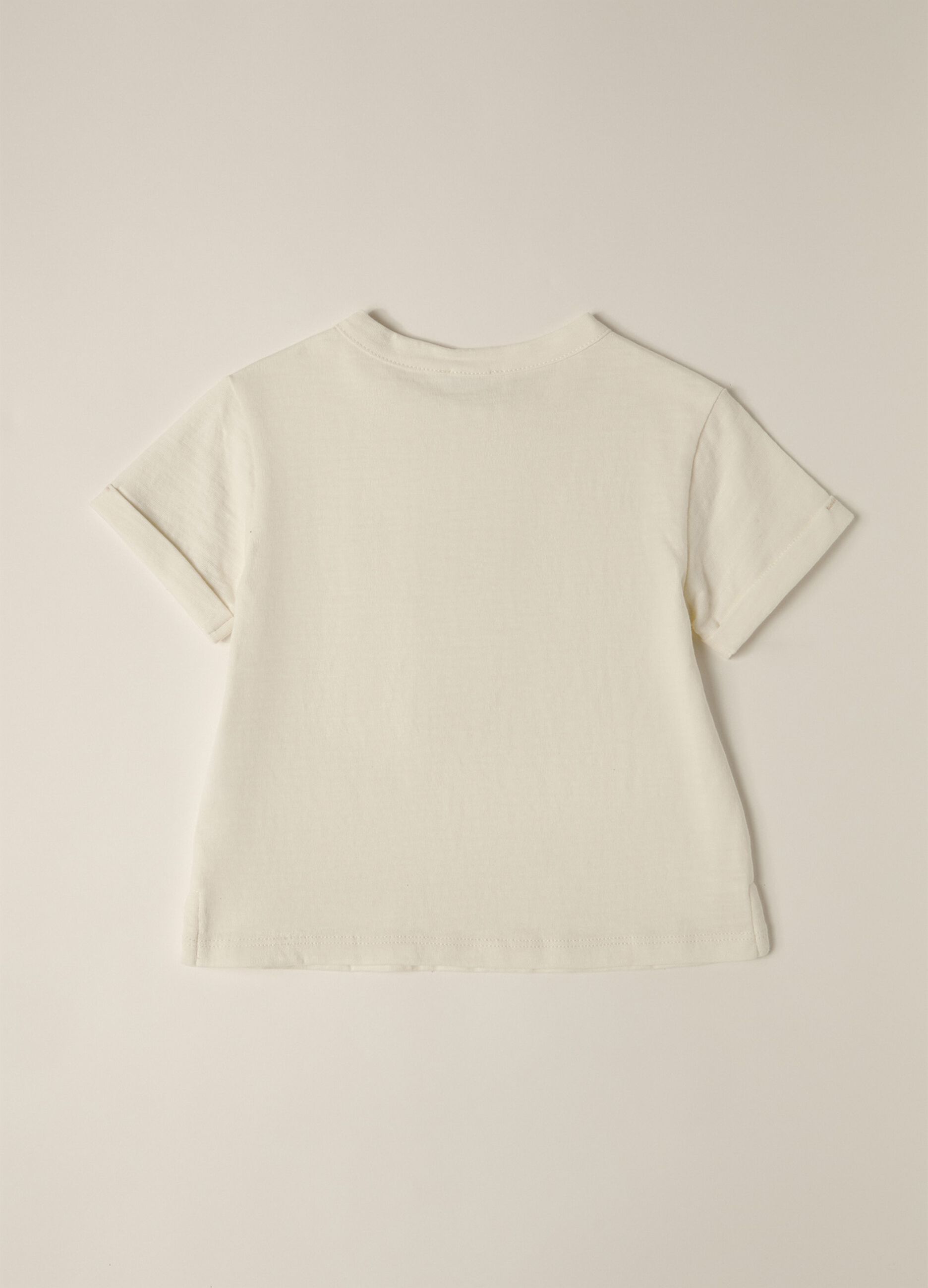 T-shirt in jersey di puro cotone IANA neonato