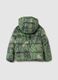 Green Padded Kids Jacket with Hood_1