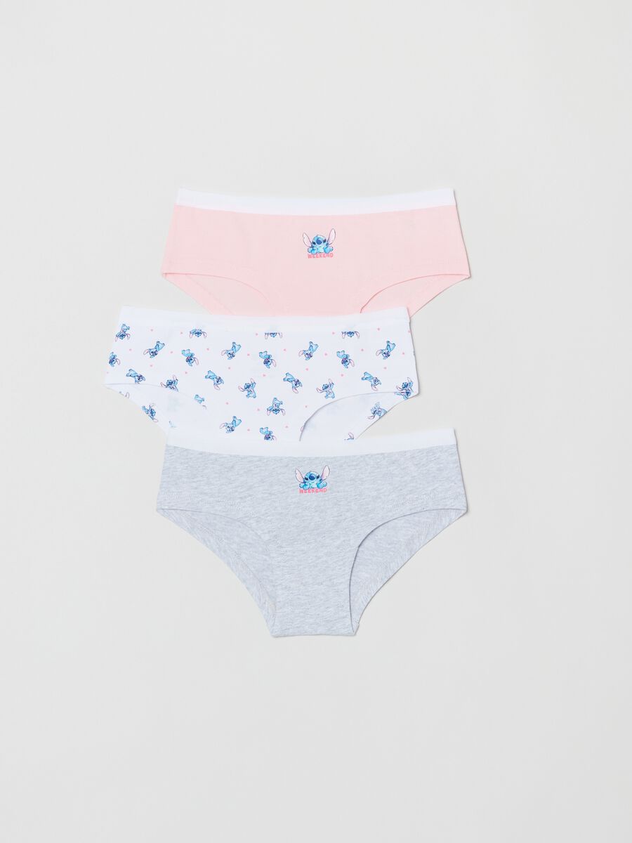 Tripack culotte con stampa Stitch_0