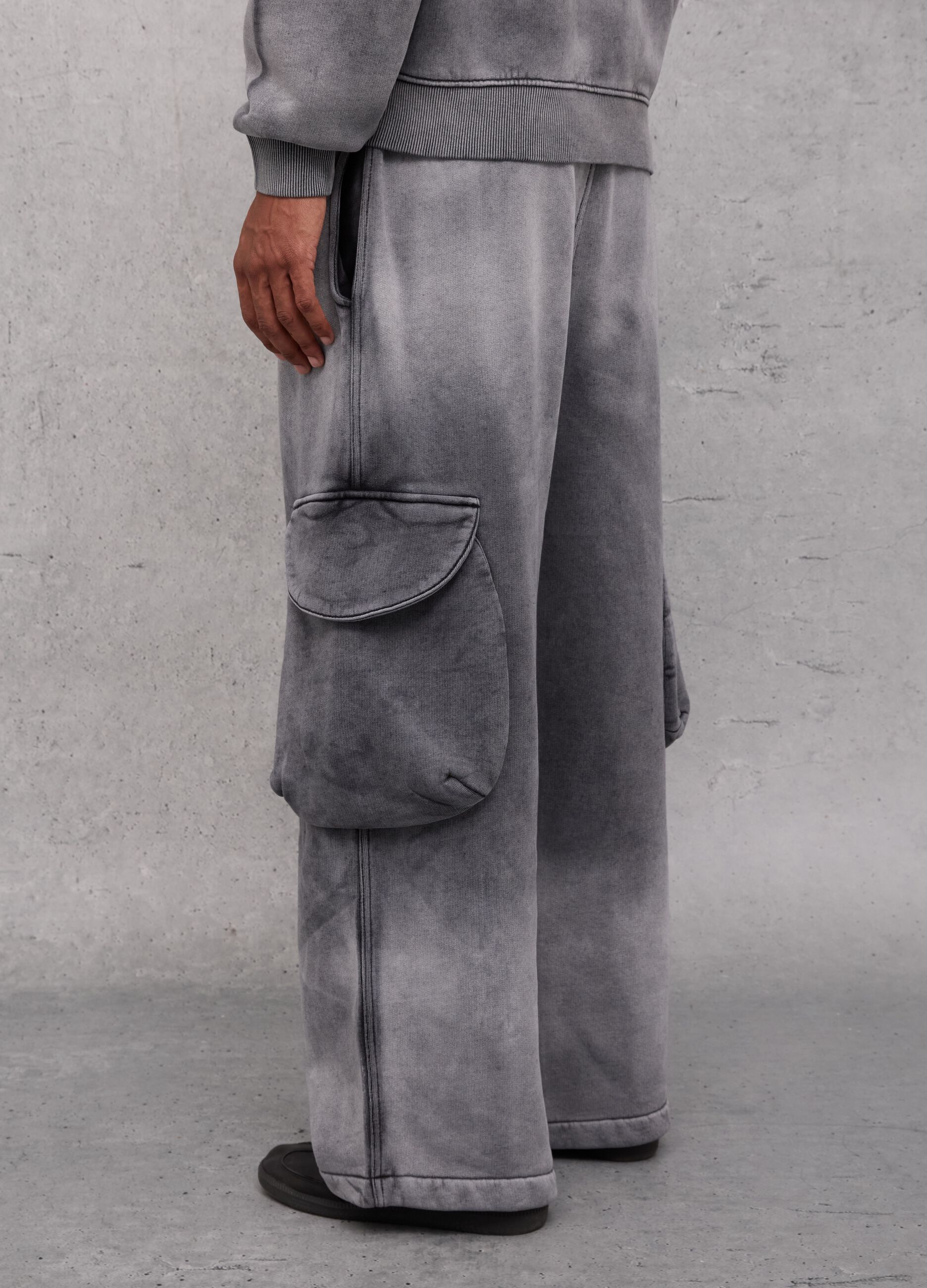 Sunfaded Cargo Sweatpants Vintage Grey