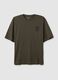 Regular fit green pure cotton T-shirt_4