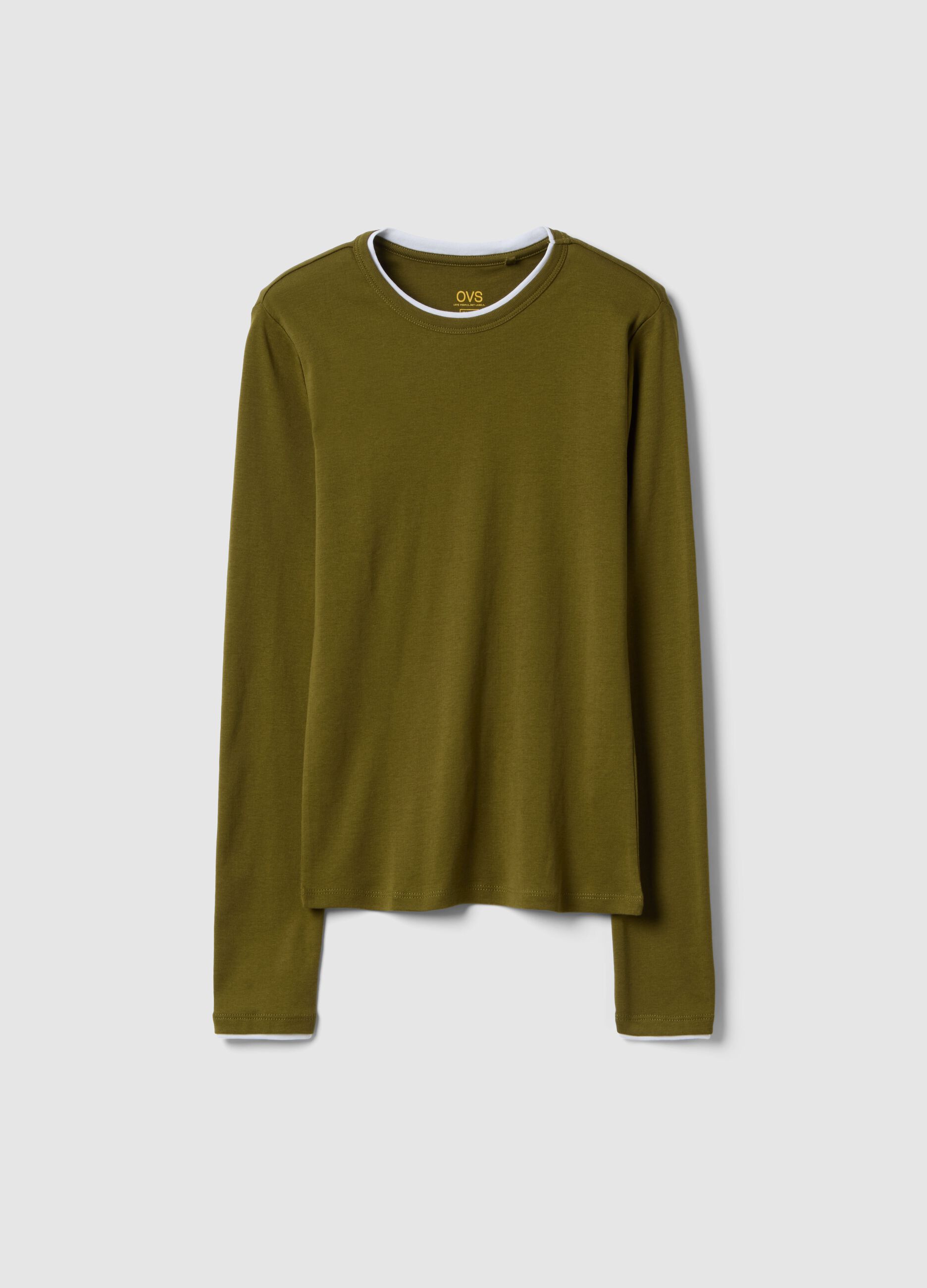Pure Cotton Green Long Sleeve Regular Fit Shirt