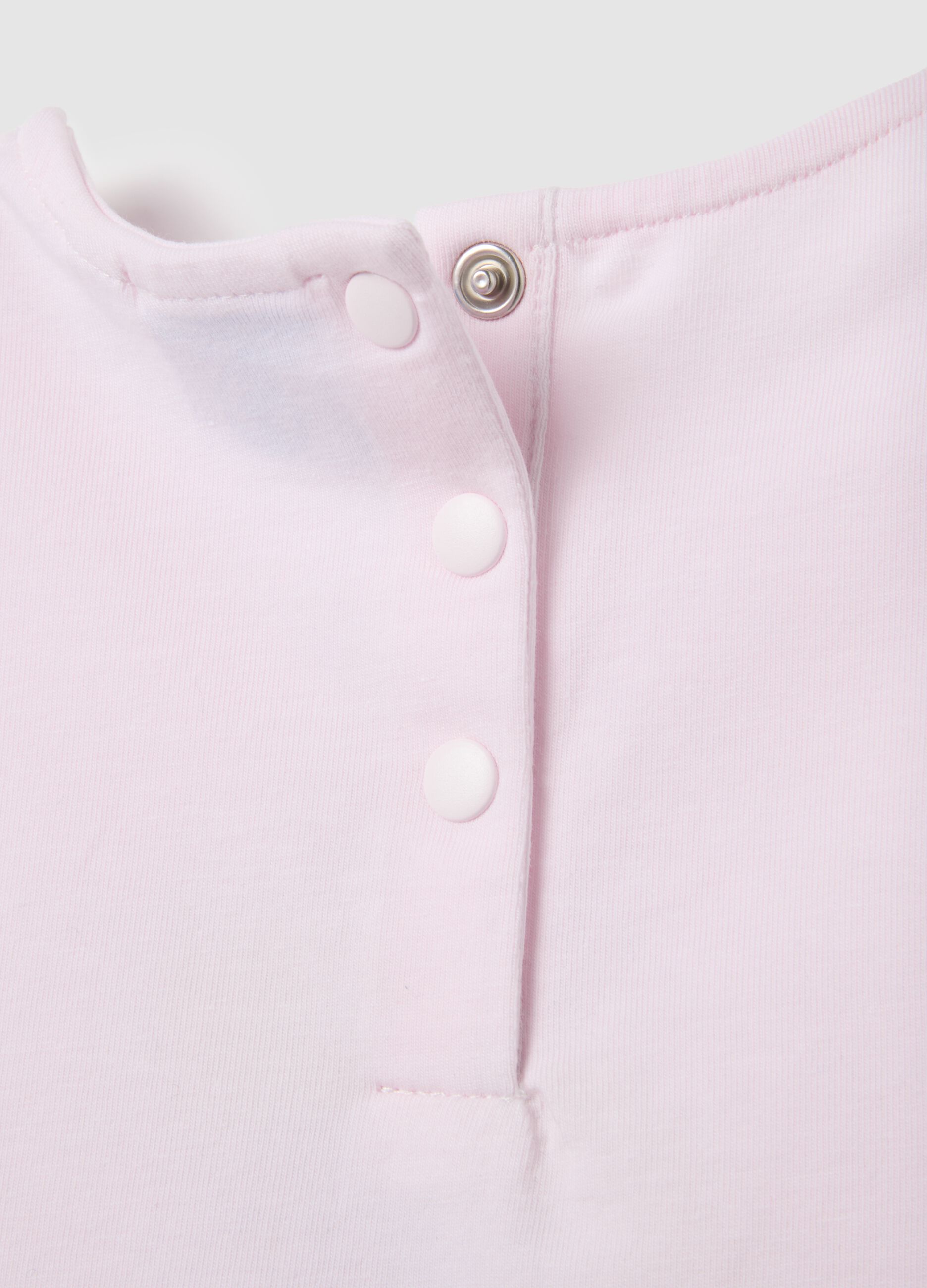 T-shirt da bambina in cotone rosa regular fit con stampa Puffi