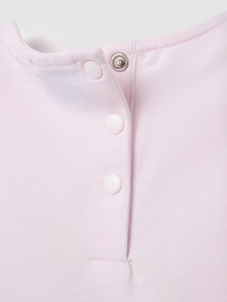 T-shirt da bambina in cotone rosa regular fit con stampa Puffi_3