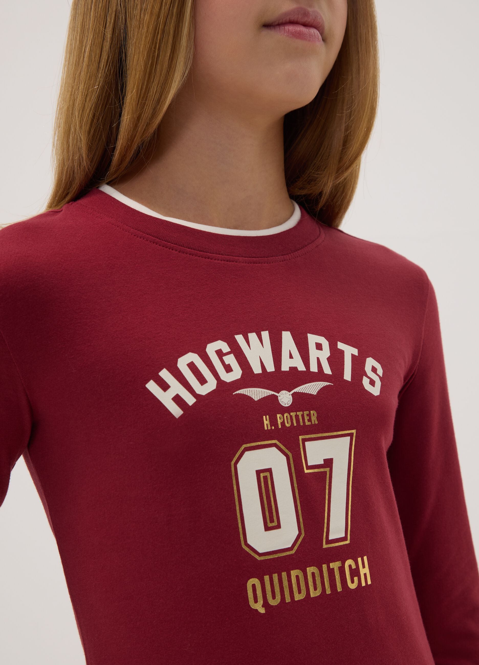 Red Harry Potter stretch cotton T-shirt