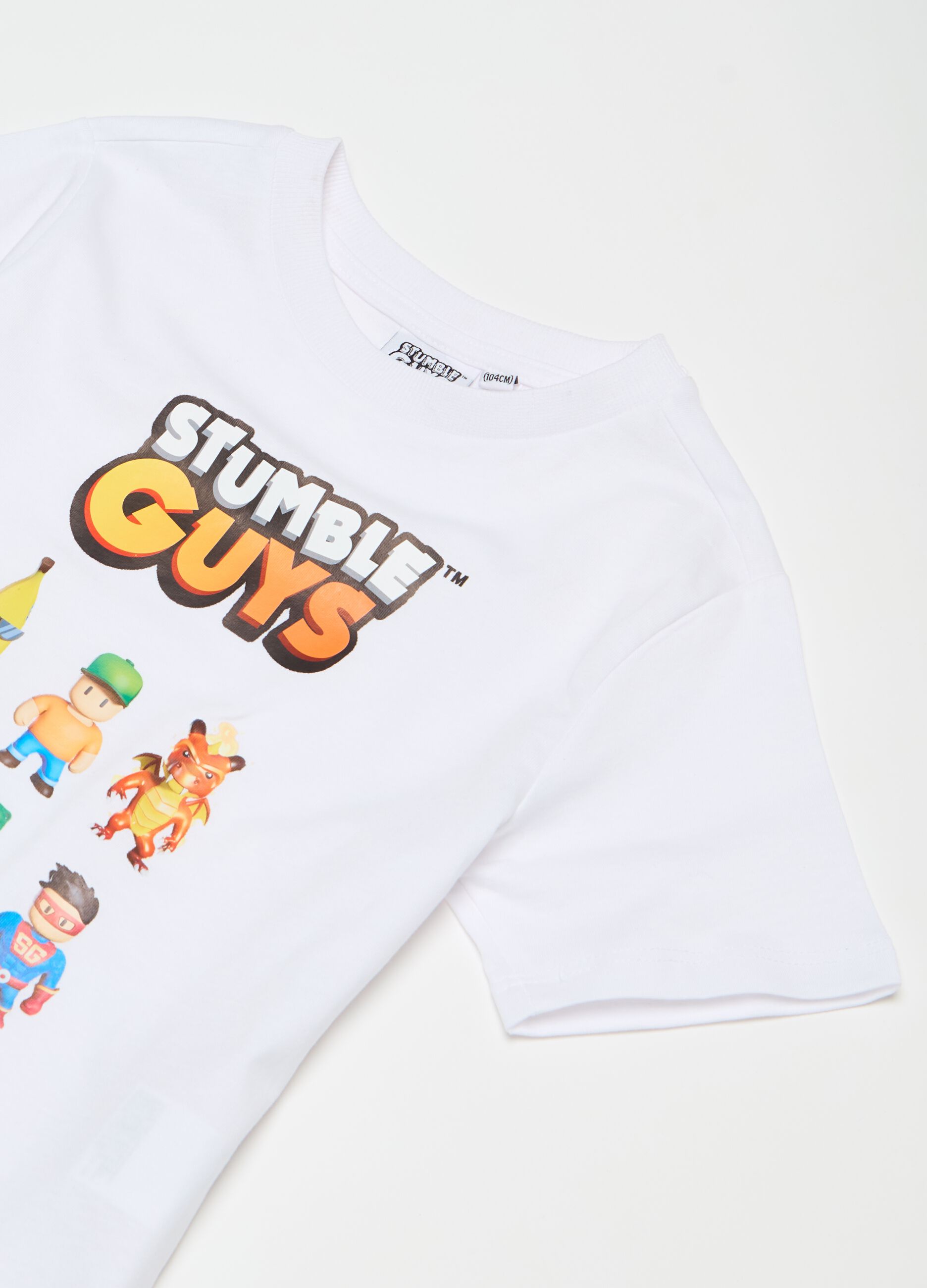 T-shirt stampa personaggi Stumble Guys