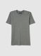 T-shirt with round neck in linen and cotton_4