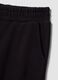 Pantaloni neri wide leg in puro cotone_1