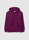 Purple cotton blend sweatshirt regular fit_4