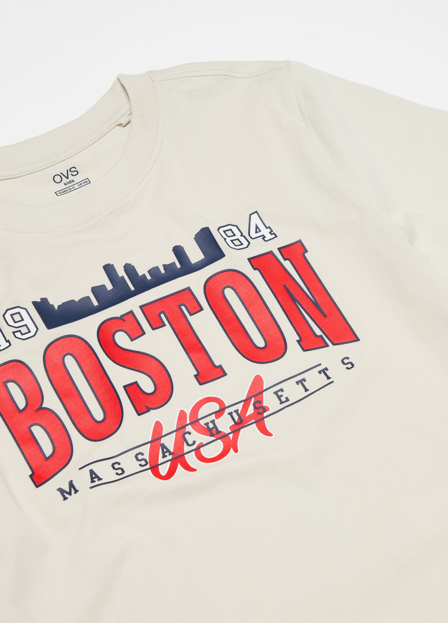 T-shirt with college lettering print