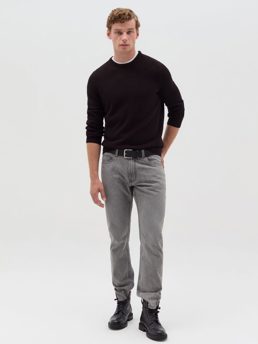 Round neck pullover_1