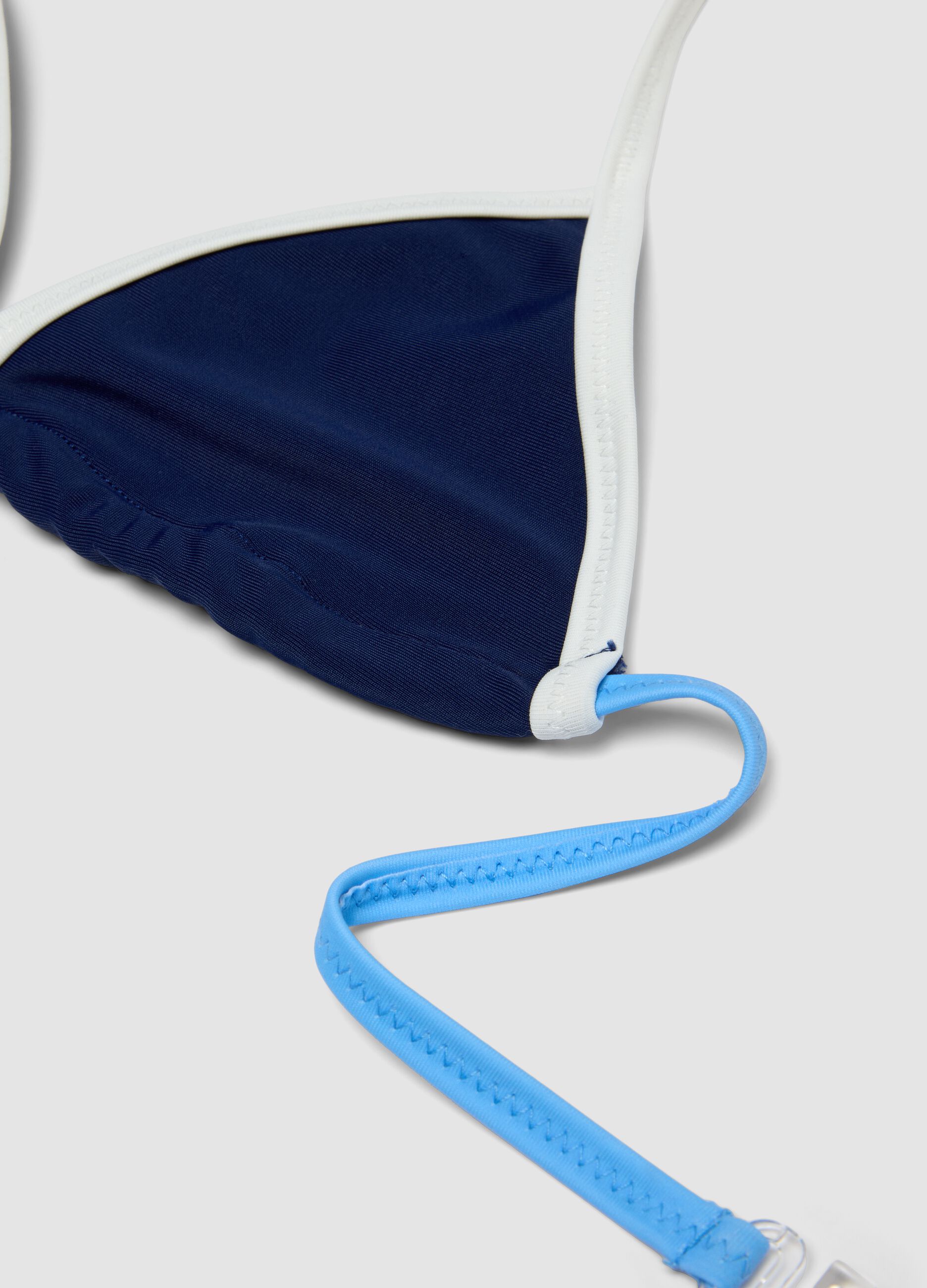 Blue triangle bikini for girls