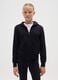Girls' Black Pure Cotton Hoodie Regular Fit_0