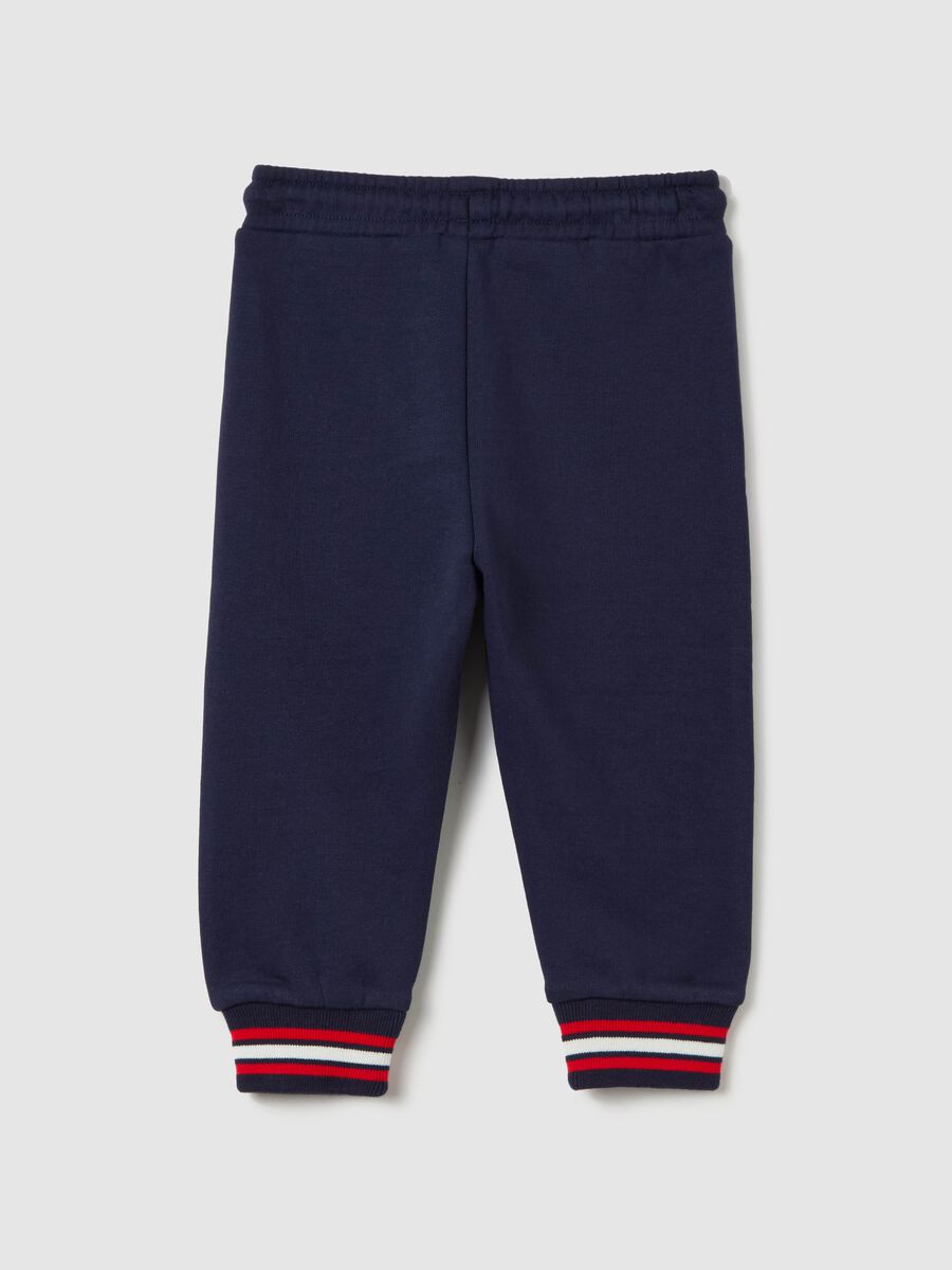 Cotton joggers with drawstring and Mickey Mouse print_1
