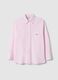Pink striped pure cotton regular fit shirt_4