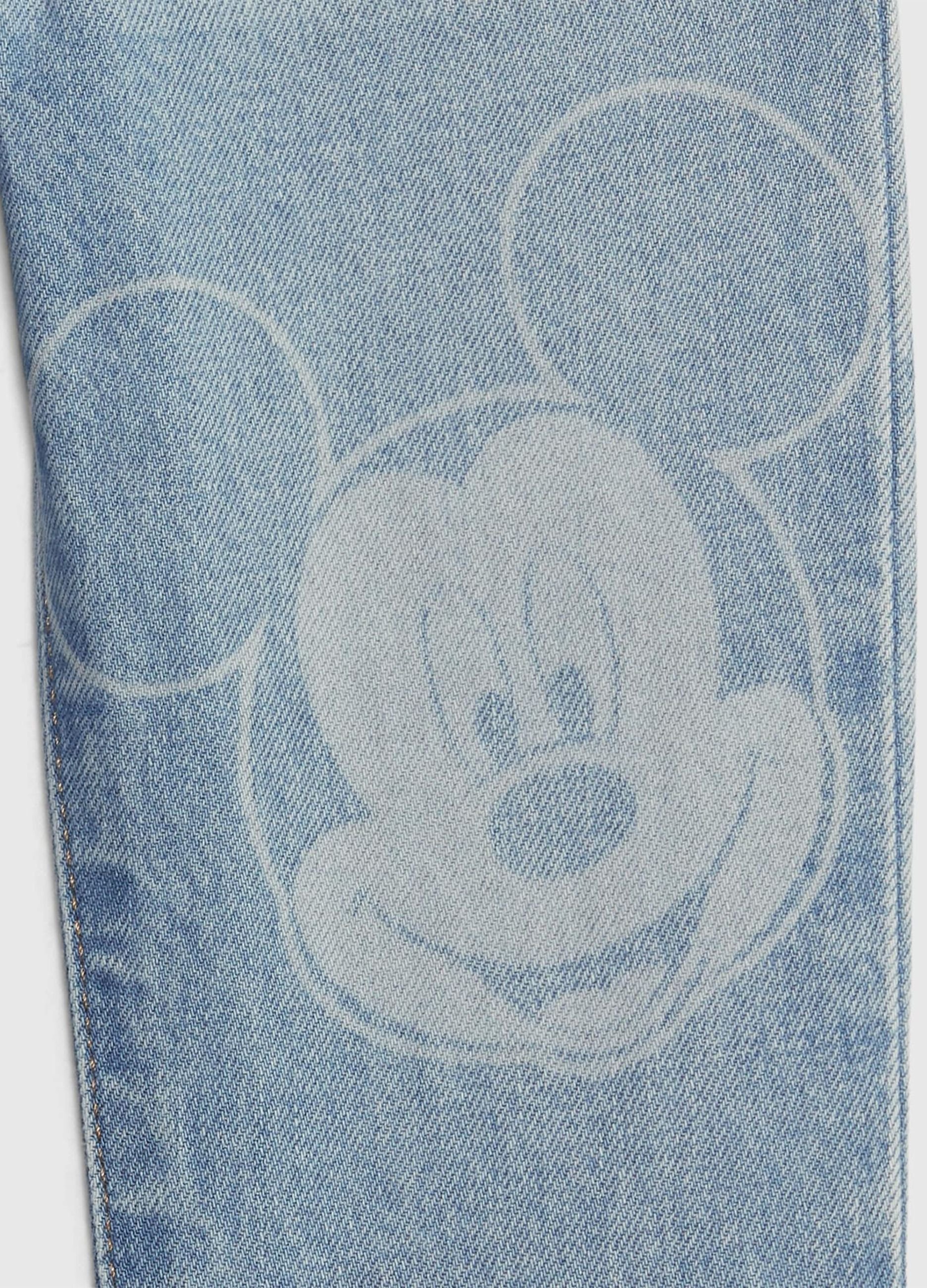 Jeans pull-on con stampa Disney Topolino