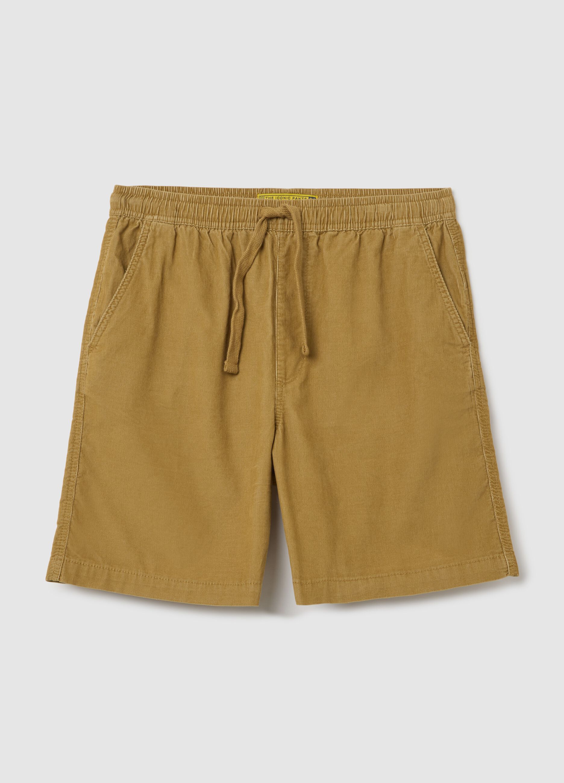 Mustard Corduroy Bermuda Shorts
