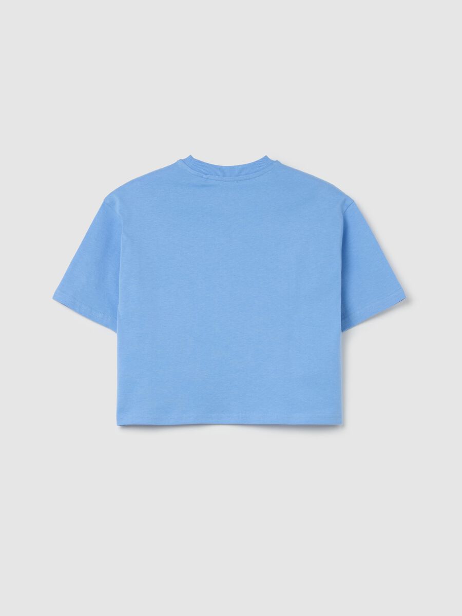"Sunset Campus Party” cotton T-shirt with boxy fit_4