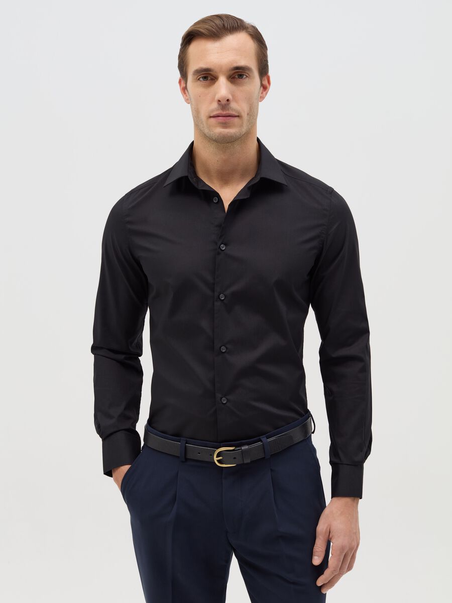 Slim-fit easy-iron shirt_0