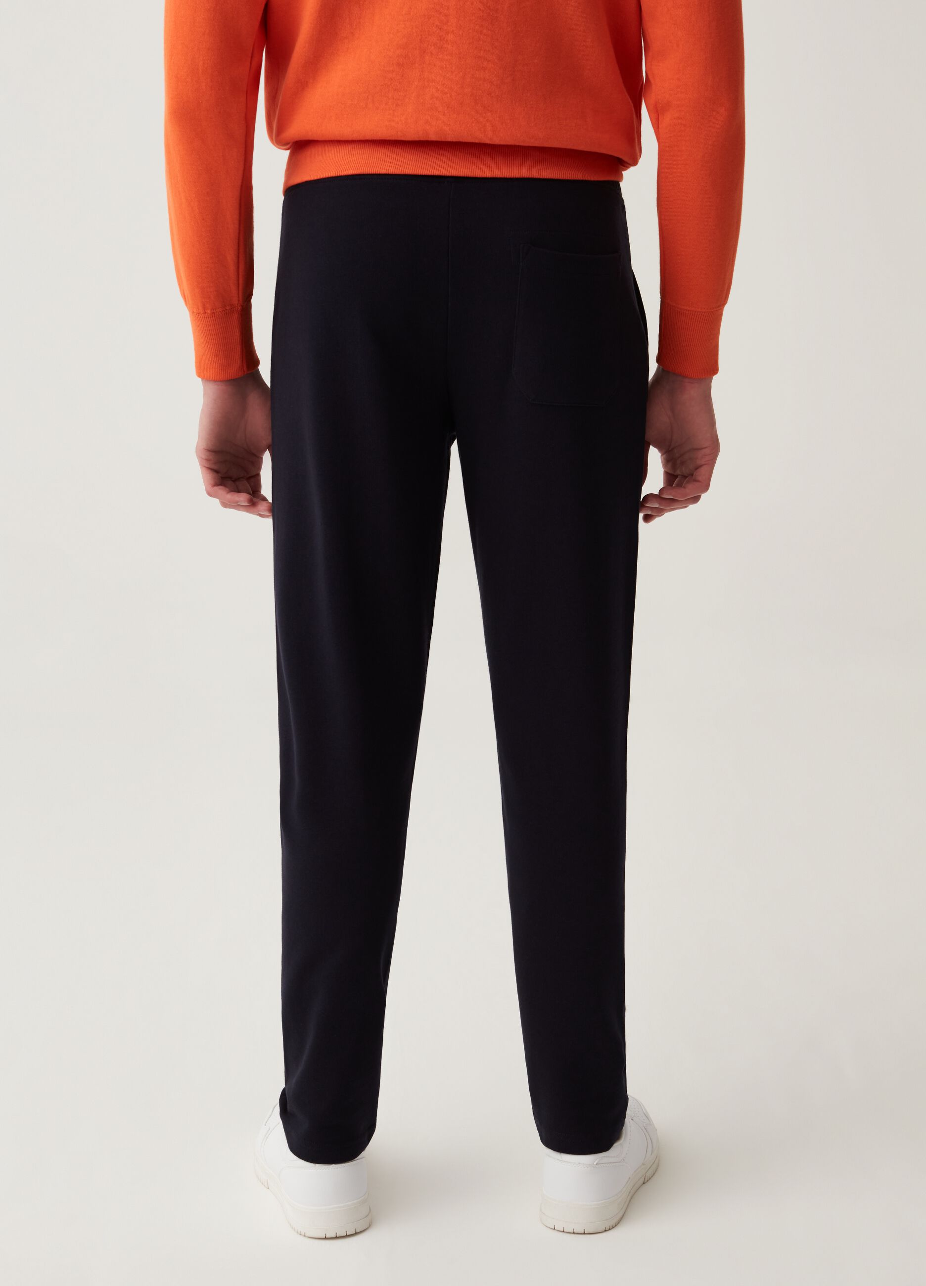 Joggers in French Terry con coulisse_2