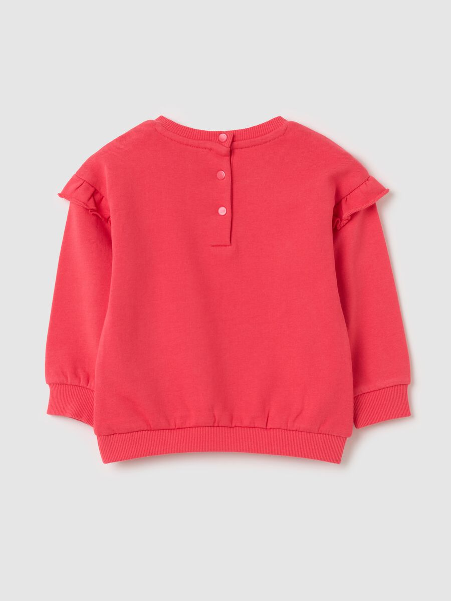 French terry sweatshirt with frills_1