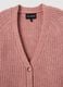 Pink Ribbed Oversized Cardigan_5