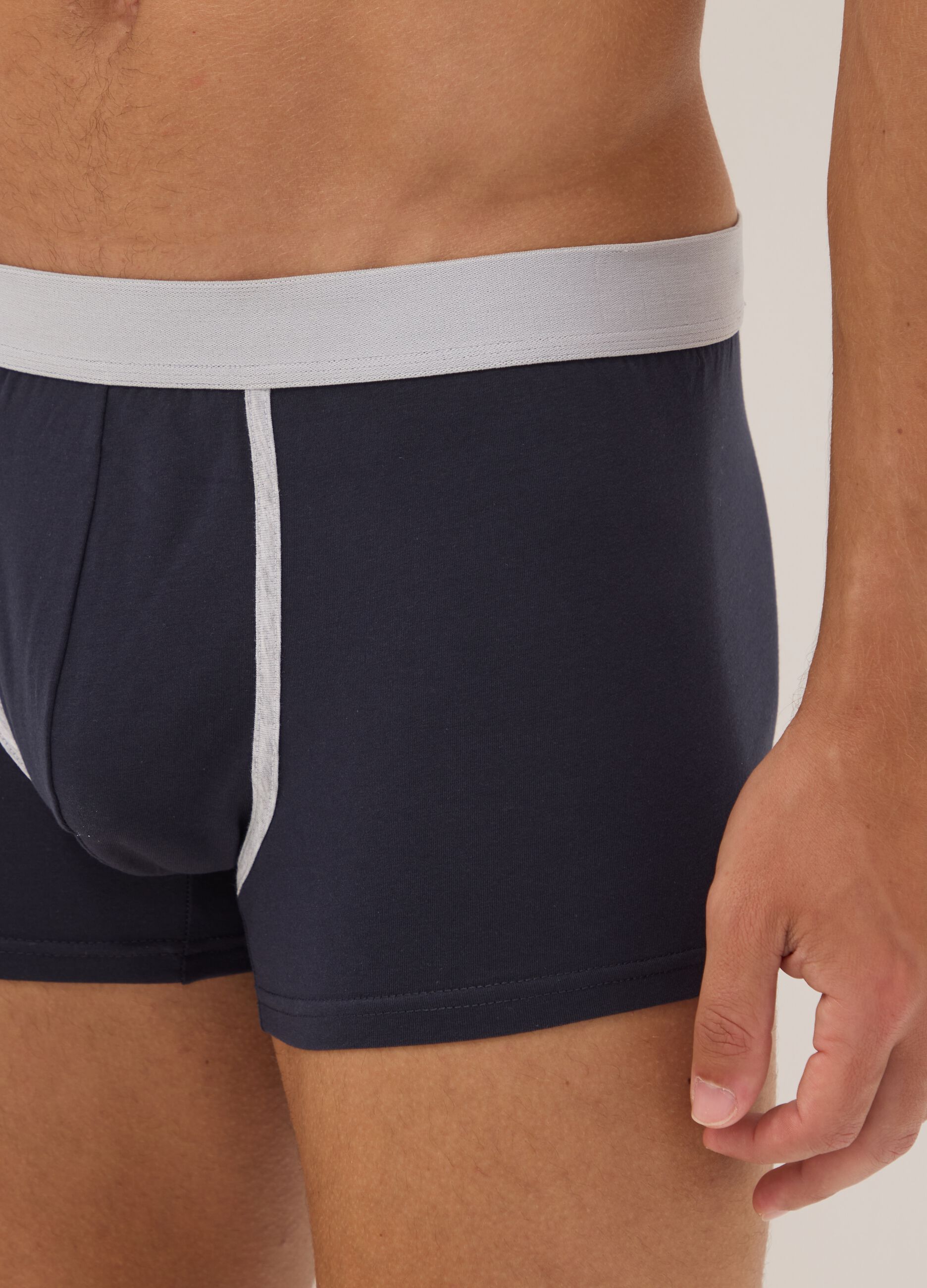 Multicolour 3-pack of stretch organic cotton boxers