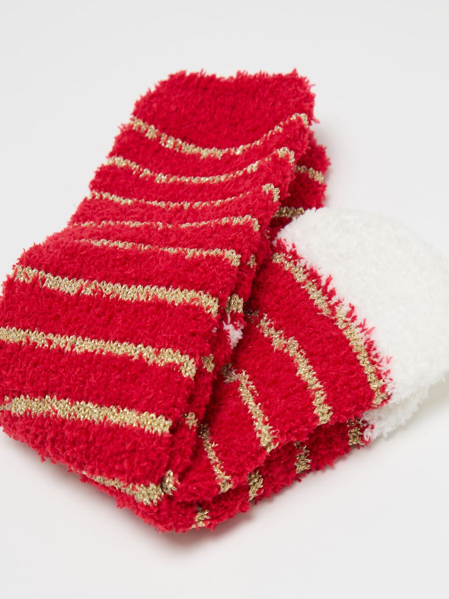 Long socks with striped lurex design_2