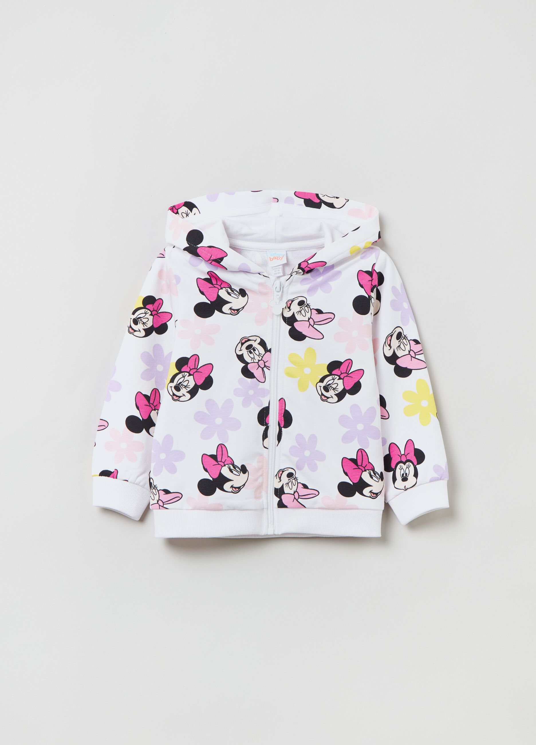 Full-zip con stampa Disney Baby Minnie