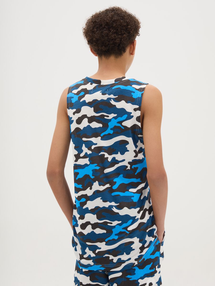 Multicoloured pure cotton children's vest_2