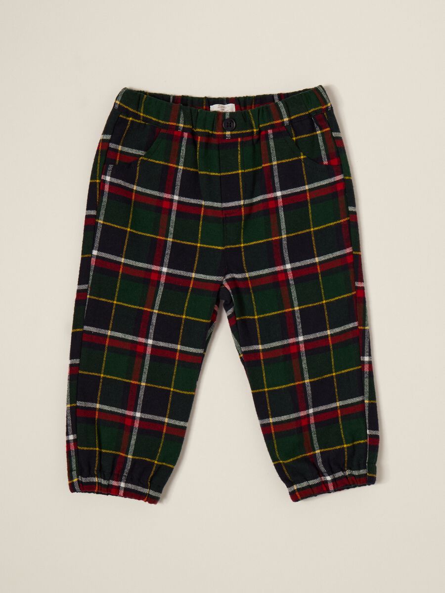 IANA Pure Cotton Twill Trousers for Newborns_0