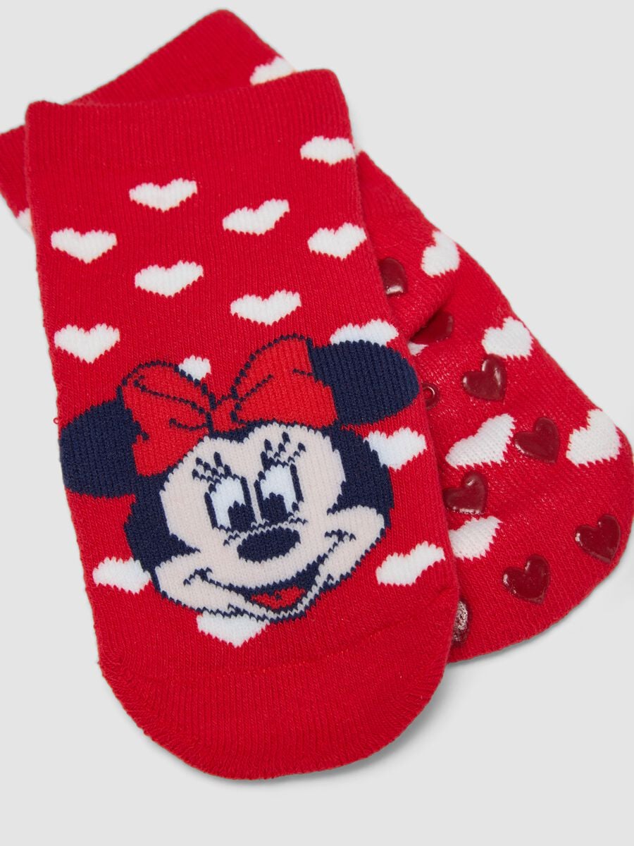 2-pack Minnie & Me organic stretch cotton non-slip socks_1