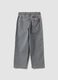 Grey pure cotton jogger jeans with elasticated waist, relaxed fit for boys_1