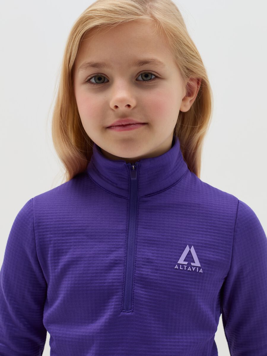 Altavia by Deborah Compagnoni half-zip waffle-weave fleece_1