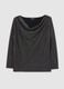 Black Sweater with Shawl Collar and Rhinestones in Regular Fit_0