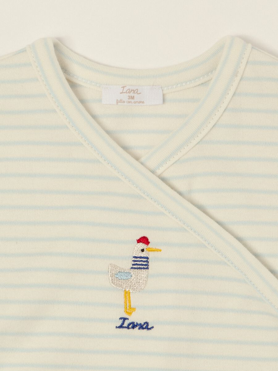 2-pack of multicolour pure cotton baby bodysuits with cute print_1